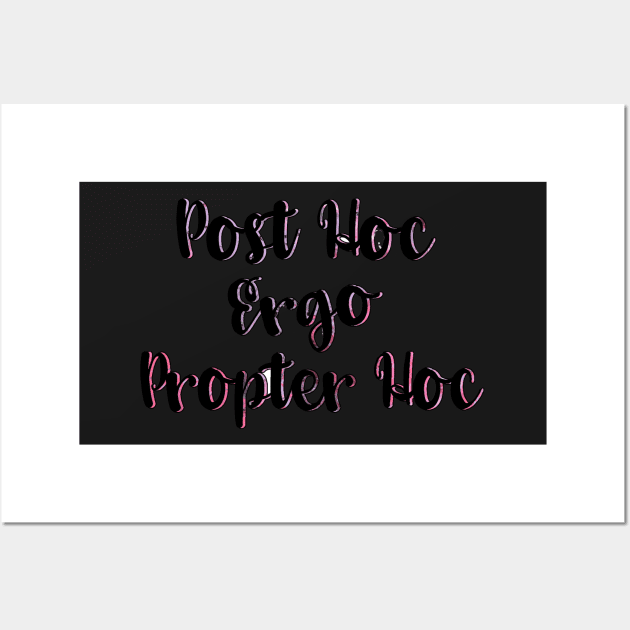 West Wing Post Hoc Ergo Propter Hoc Wall Art by baranskini